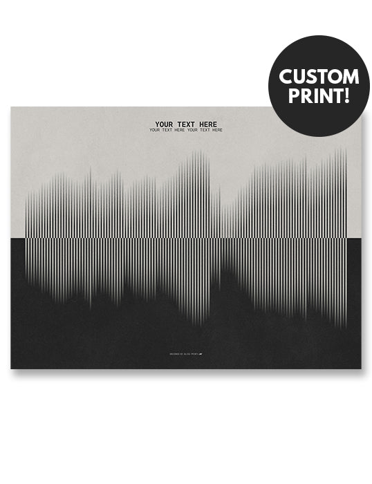 Custom Sound Wave Poster, Personalized Music Print