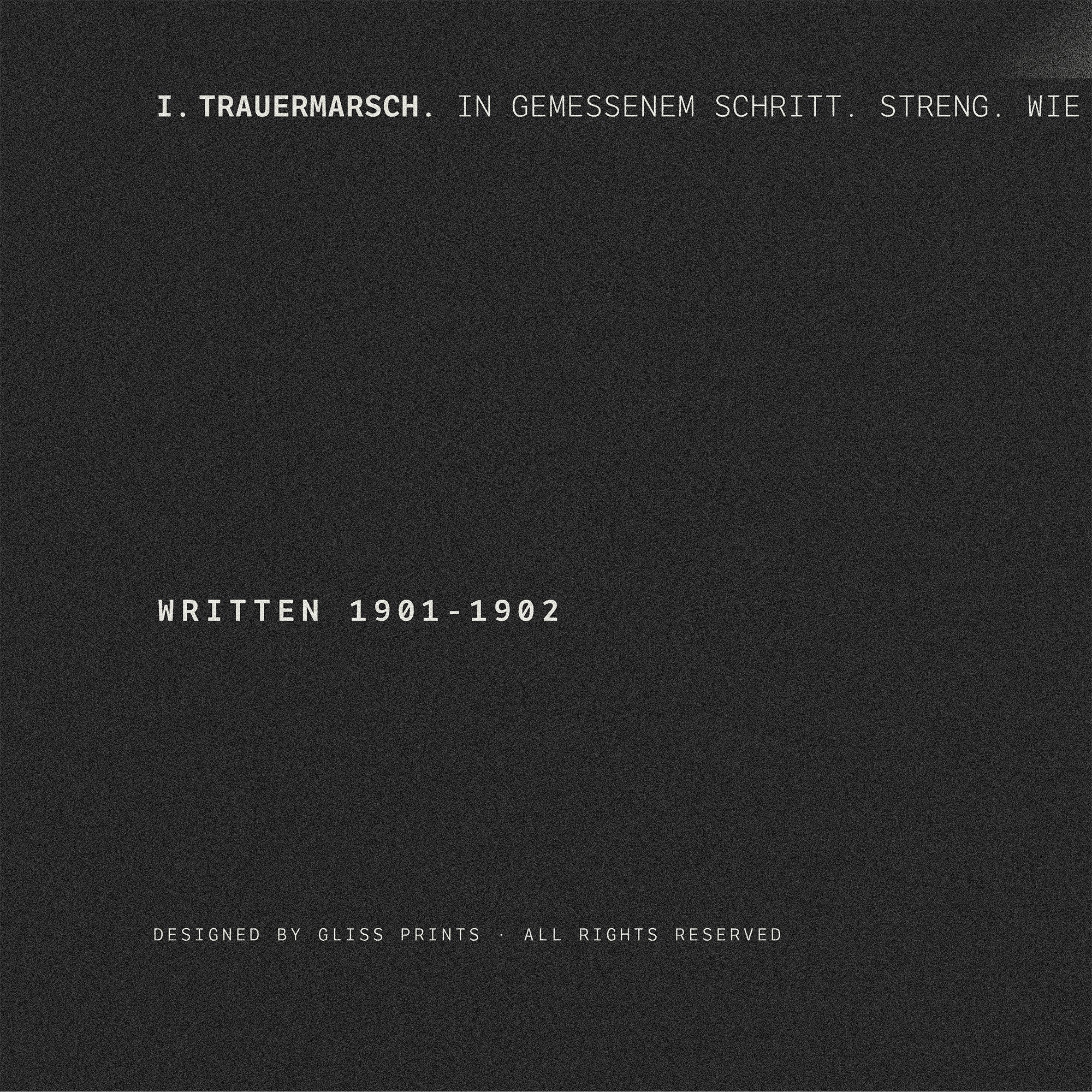 Gustav Mahler's Symphony No. 5 Classical Music Concert Poster