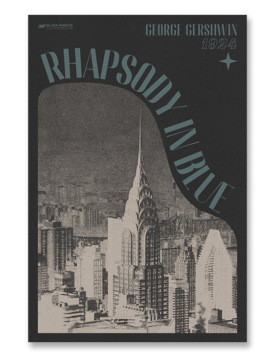 George Gershwin's Rhapsody in Blue Concert Print – Gliss Prints