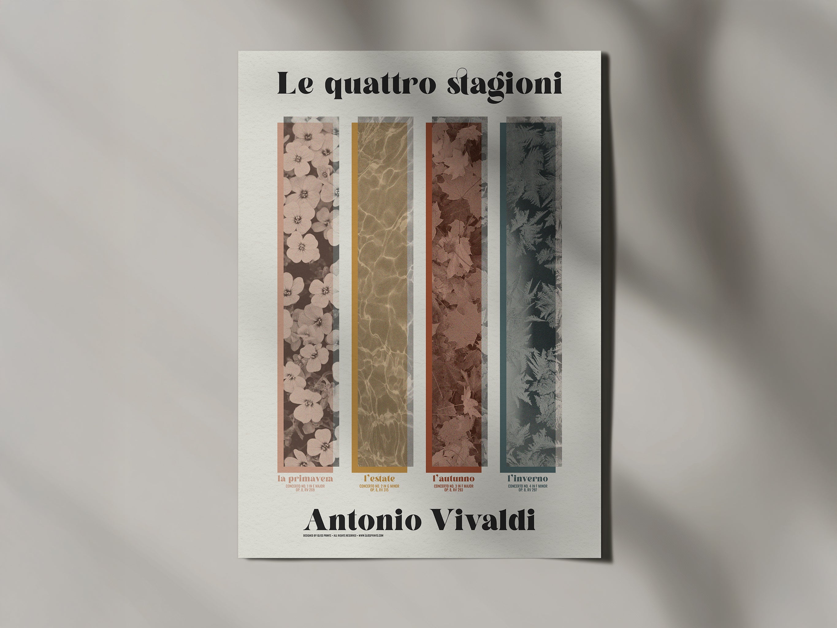Antonio Vivaldi The Four Seasons Concert Poster
