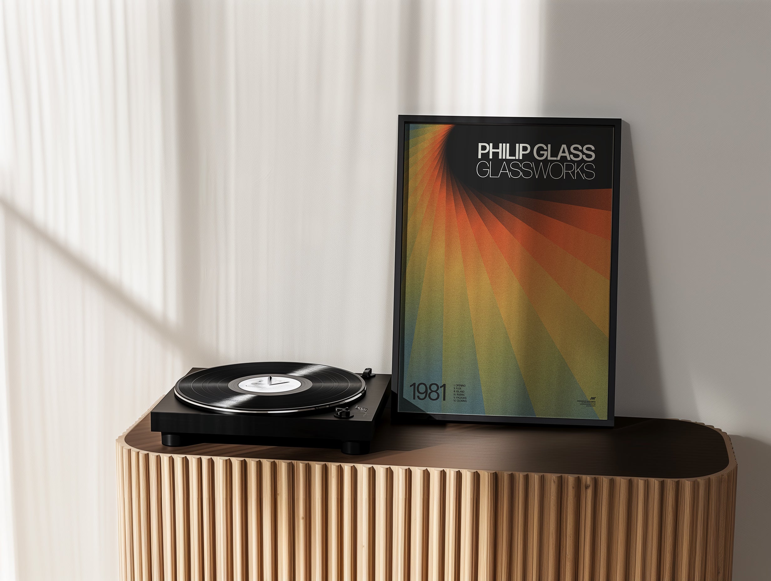 Philip Glass Glassworks Concert Poster