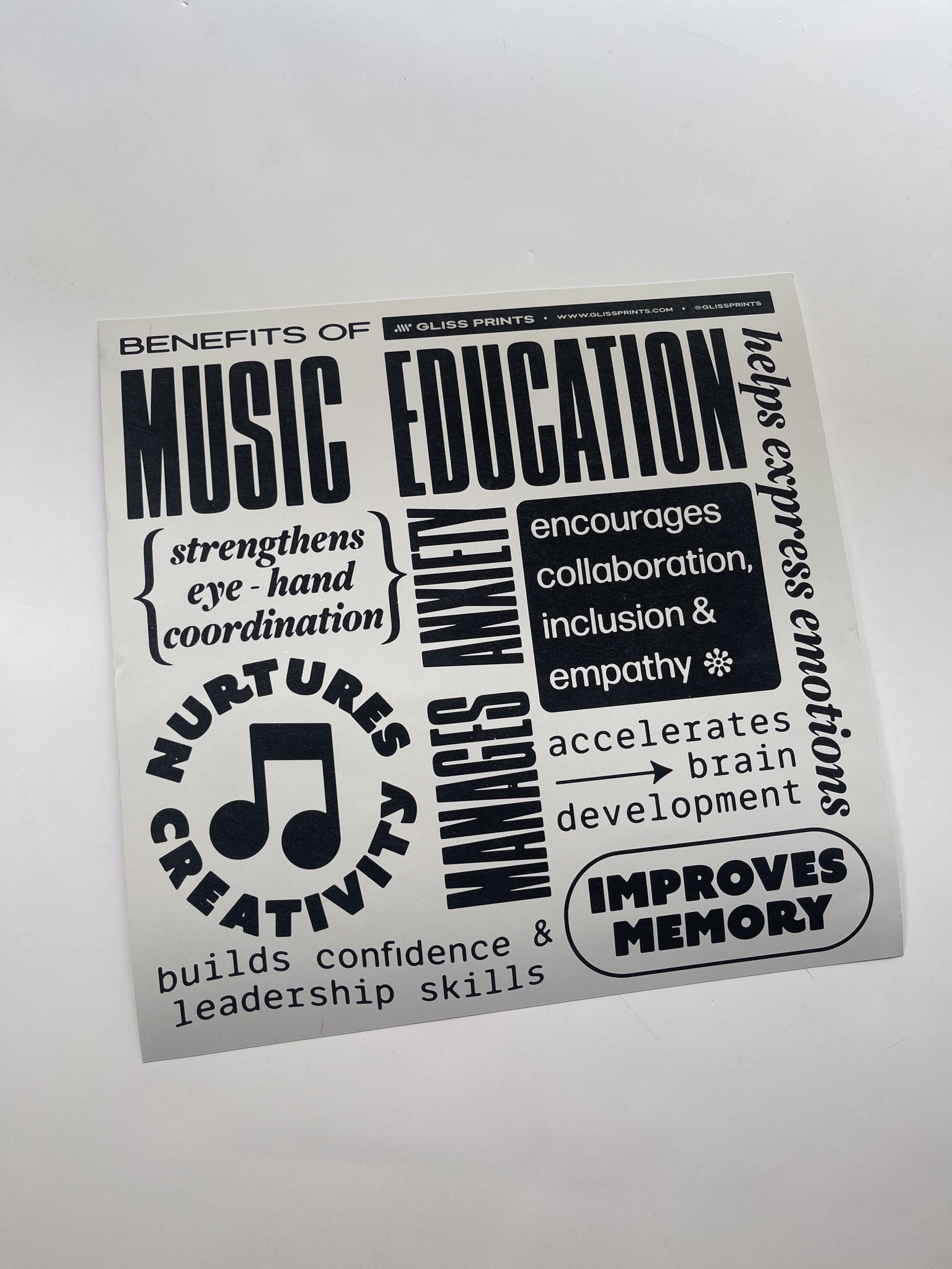 SAMPLE: Benefits of Music Education 12x12