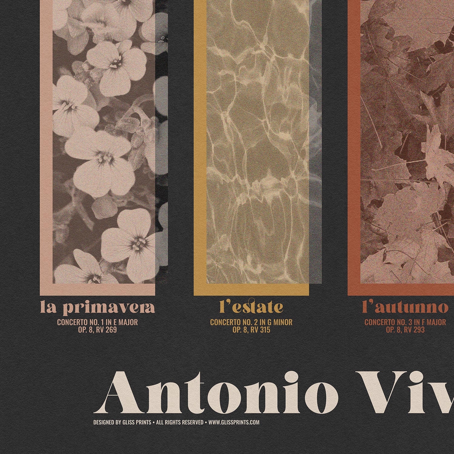 Antonio Vivaldi The Four Seasons Concert Poster