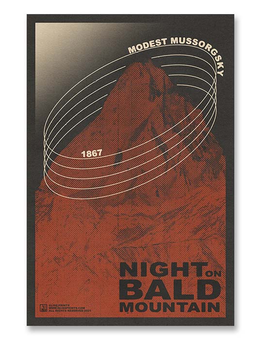 Night On Bald Mountain by Modest Mussorgsky Concert Print