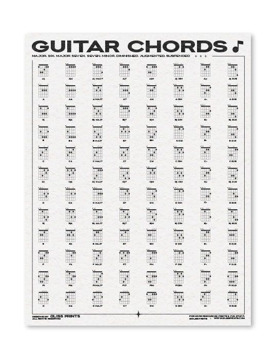 guitar chords to print