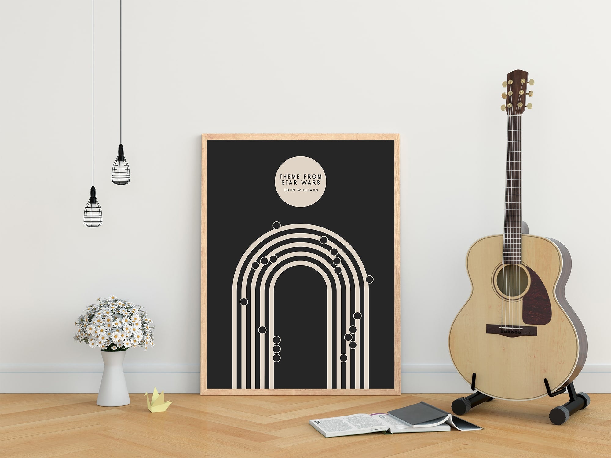 Custom Music Notation Print | Choose Your Song, Black