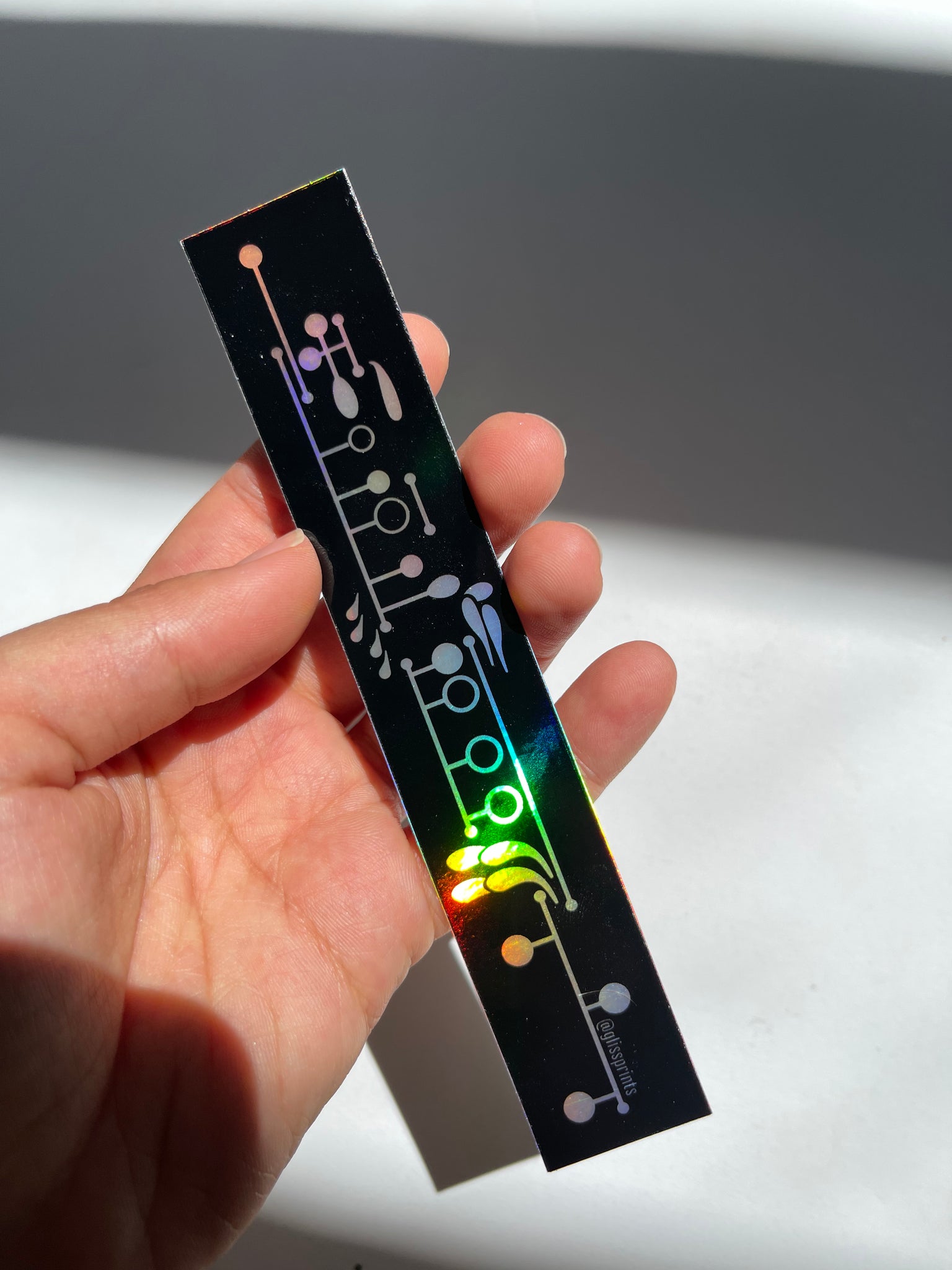 Clarinet Keys Holographic Sticker