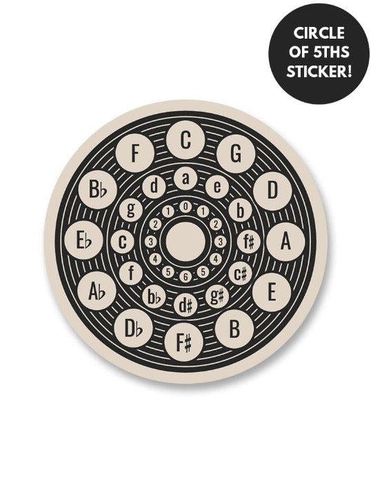 Circle of Fifths Sticker