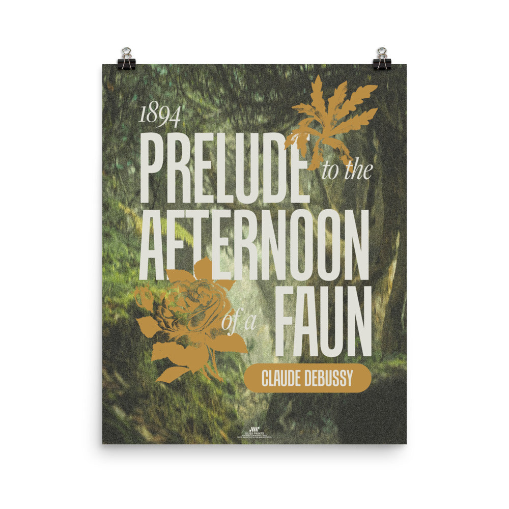 Prelude to the Afternoon of a Faun, Claude Debussy Concert Print