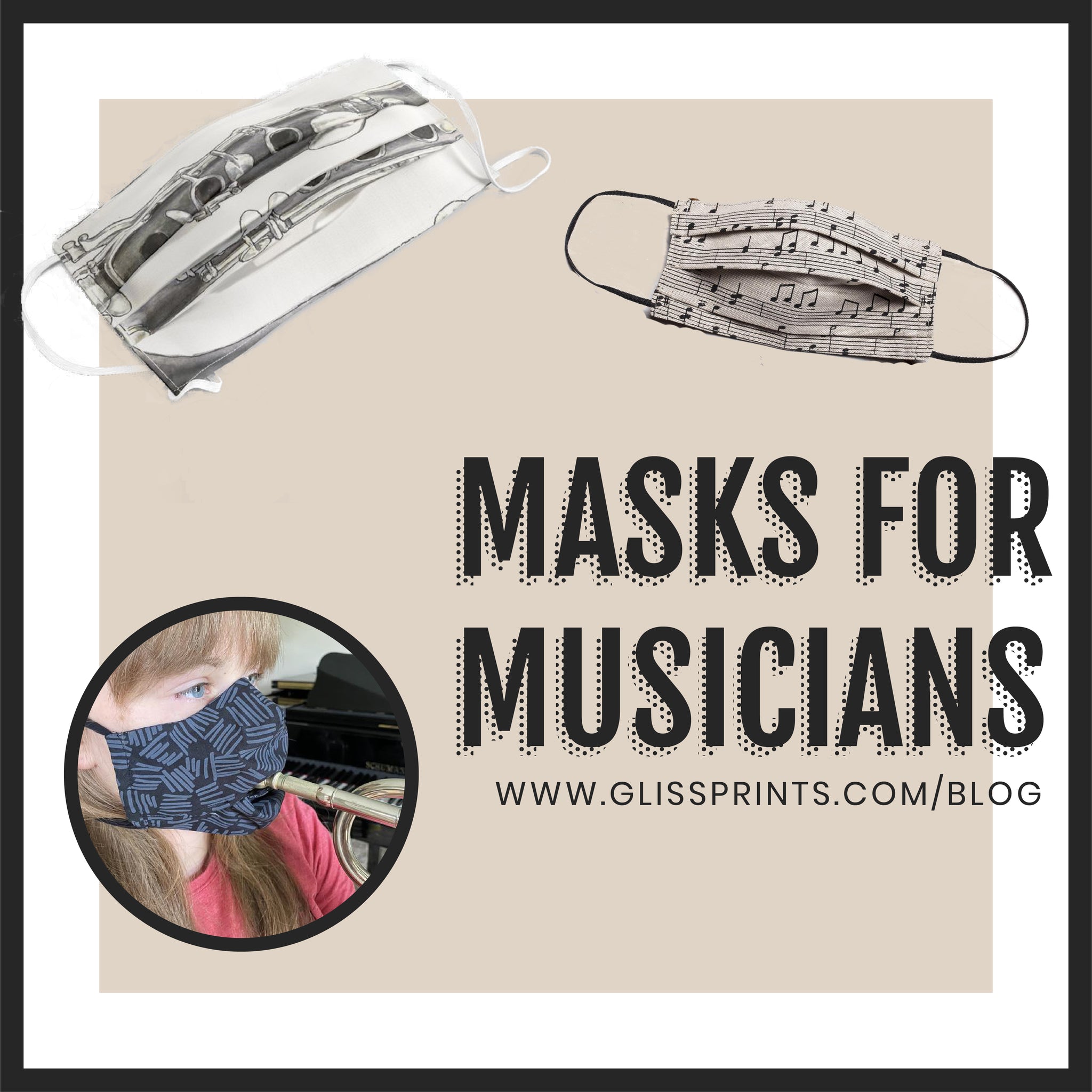 Face Masks for Musicians – Gliss Prints