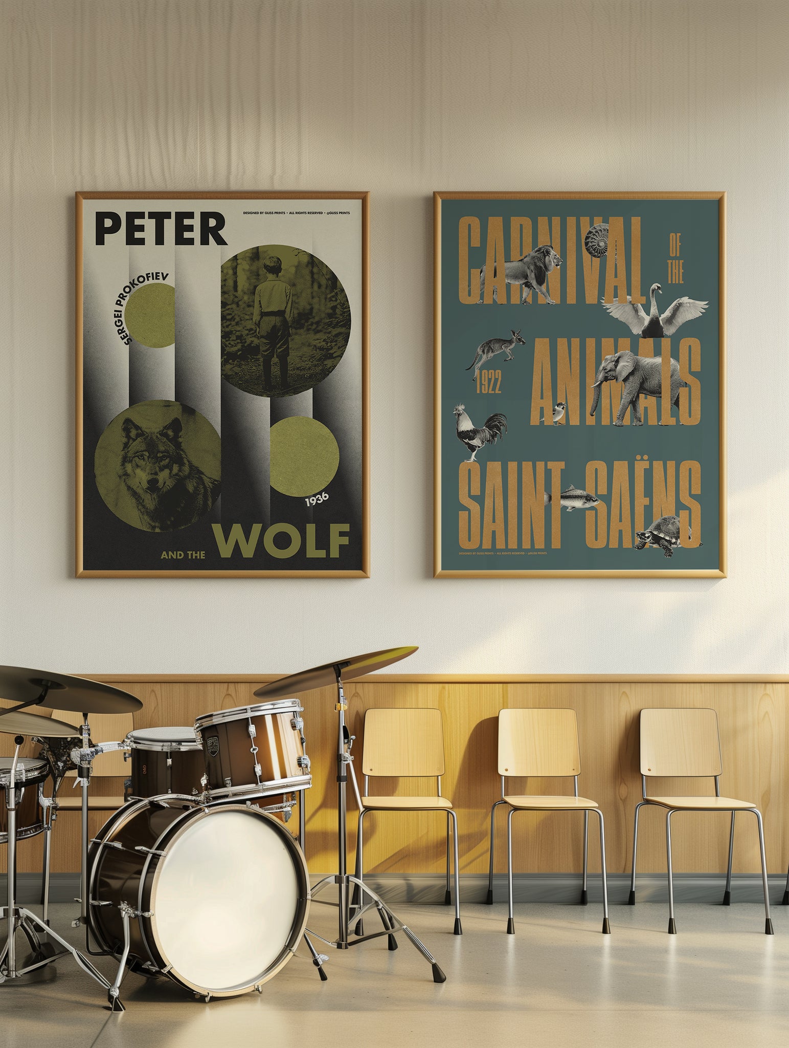 Peter and the Wolf, Sergei Prokofiev Concert Poster