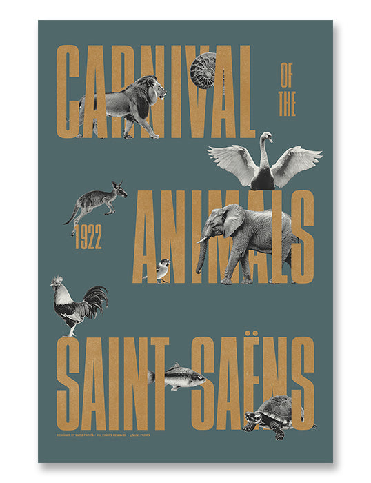 Carnival of the Animals, Camille Saint-Saëns Concert Poster