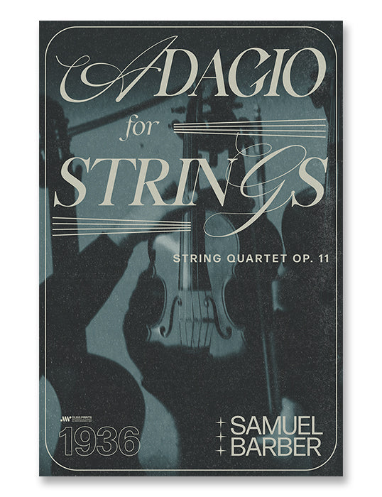 Samuel Barber's Adagio for Strings Concert Poster – Gliss Prints