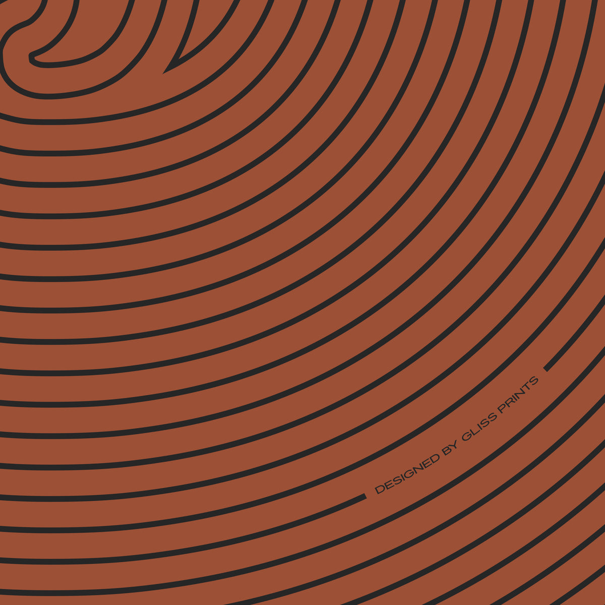 Alto/Tenor Clef Poster, Striped Pattern Red