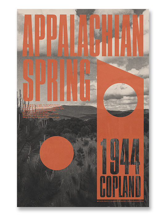 Aaron Copland Appalachian Spring Concert Poster