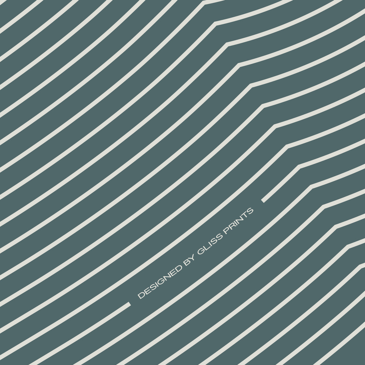 Bass Clef Poster, Striped Pattern Blue