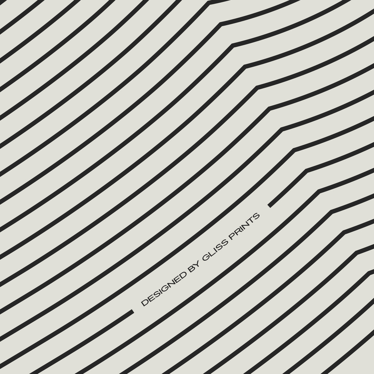 Bass Clef Poster, Striped Pattern