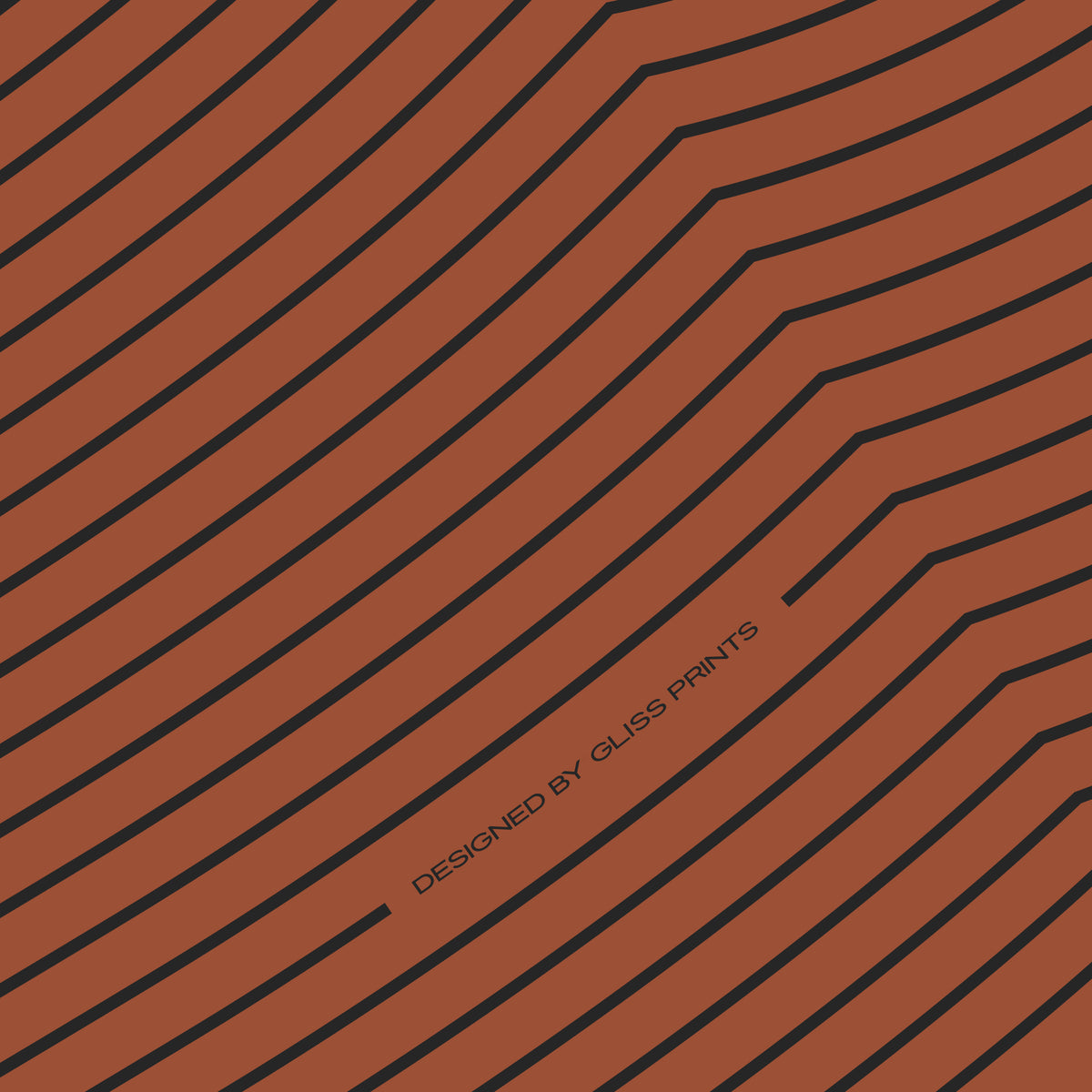 Bass Clef Poster, Striped Pattern Red