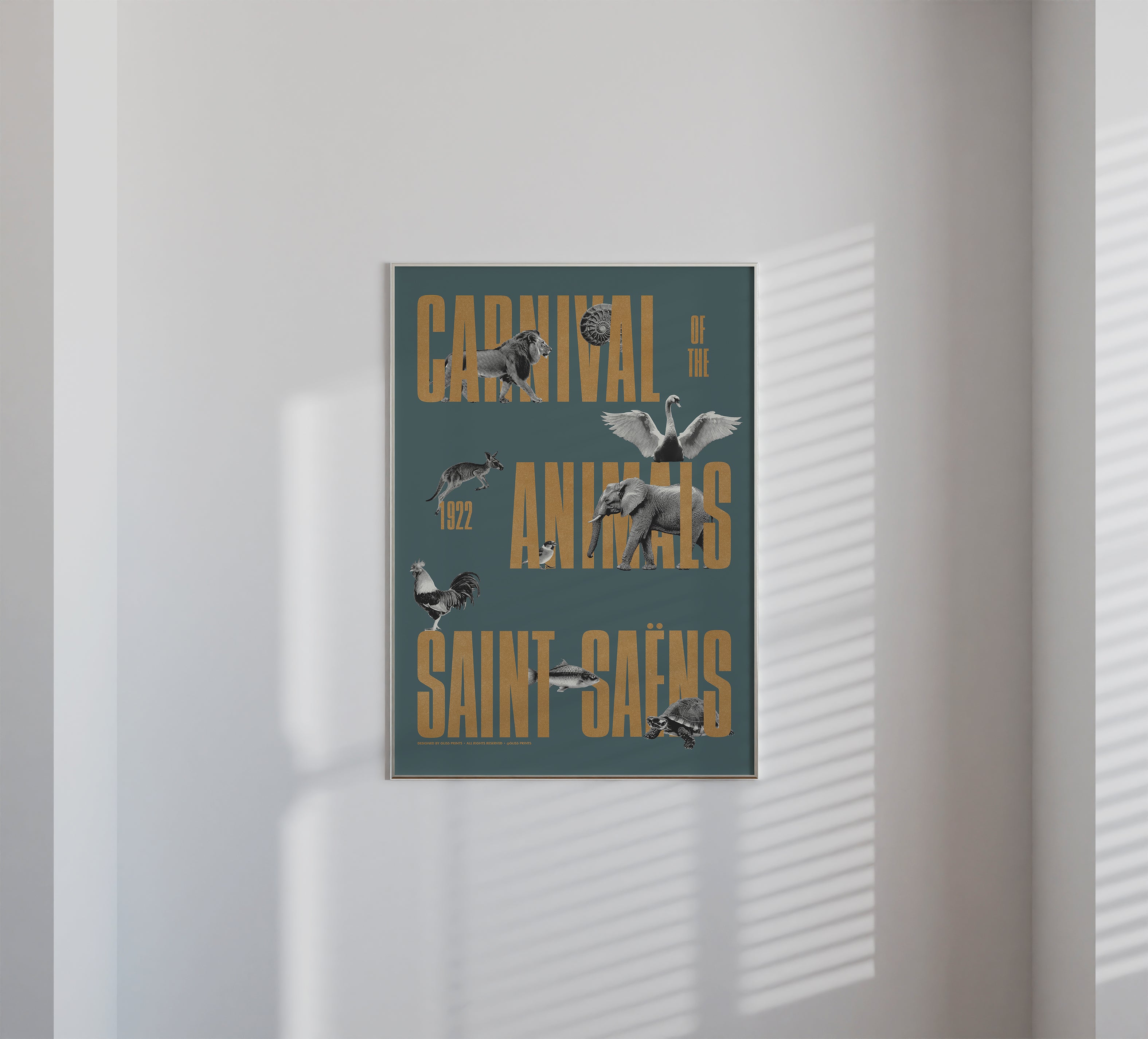 Carnival of the Animals, Camille Saint-Saëns Concert Poster