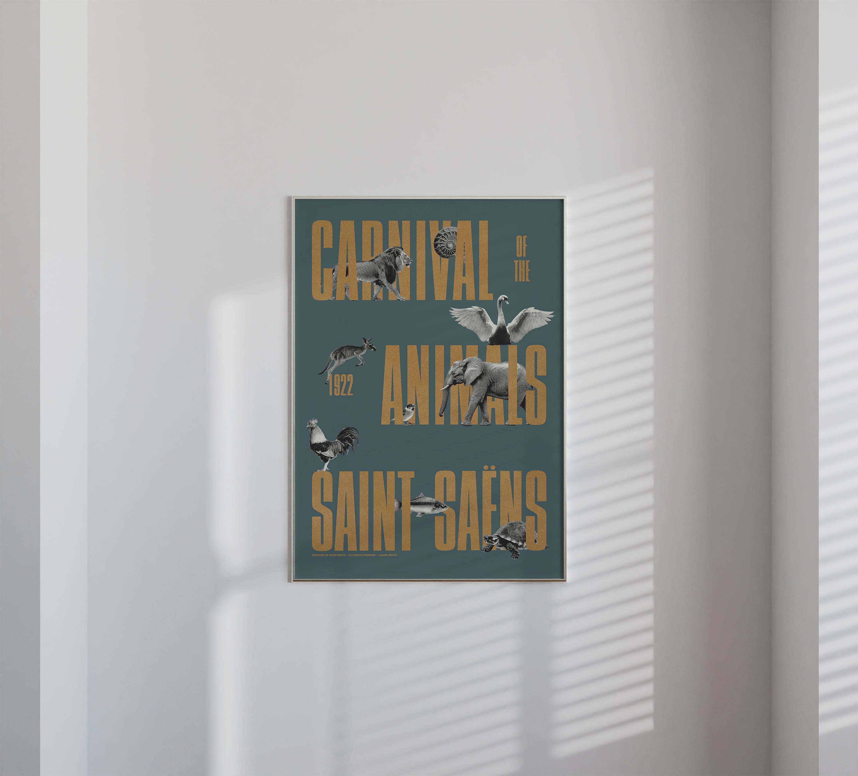 Carnival of the Animals, Camille Saint-Saëns Concert Poster