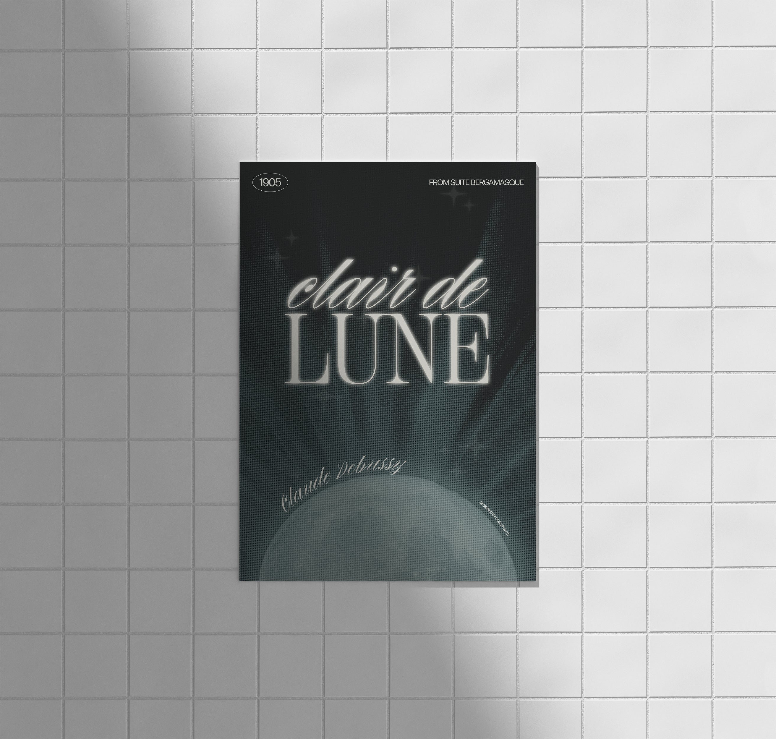 Claude Debussy's Clair de Lune Concert Poster