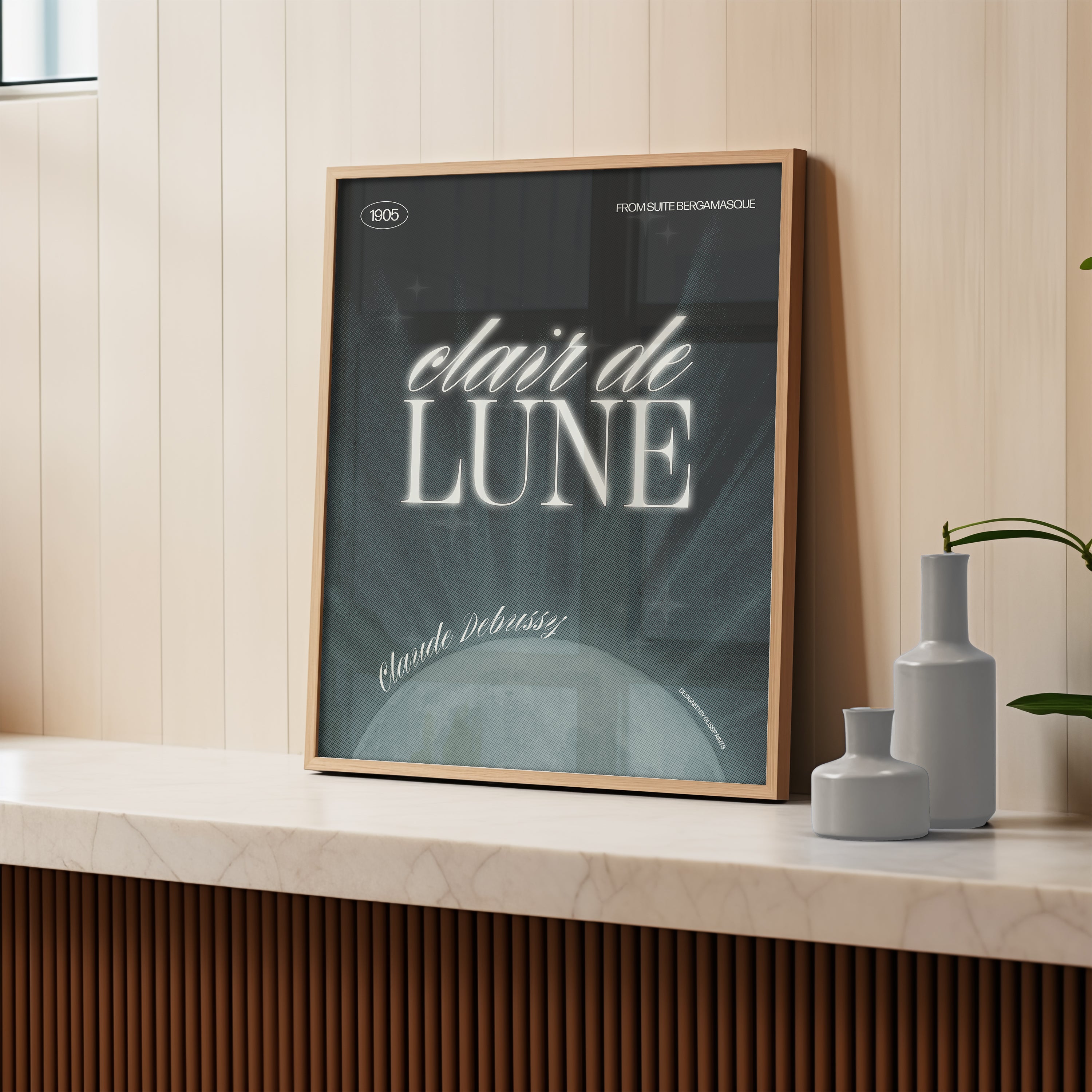 Claude Debussy's Clair de Lune Concert Poster