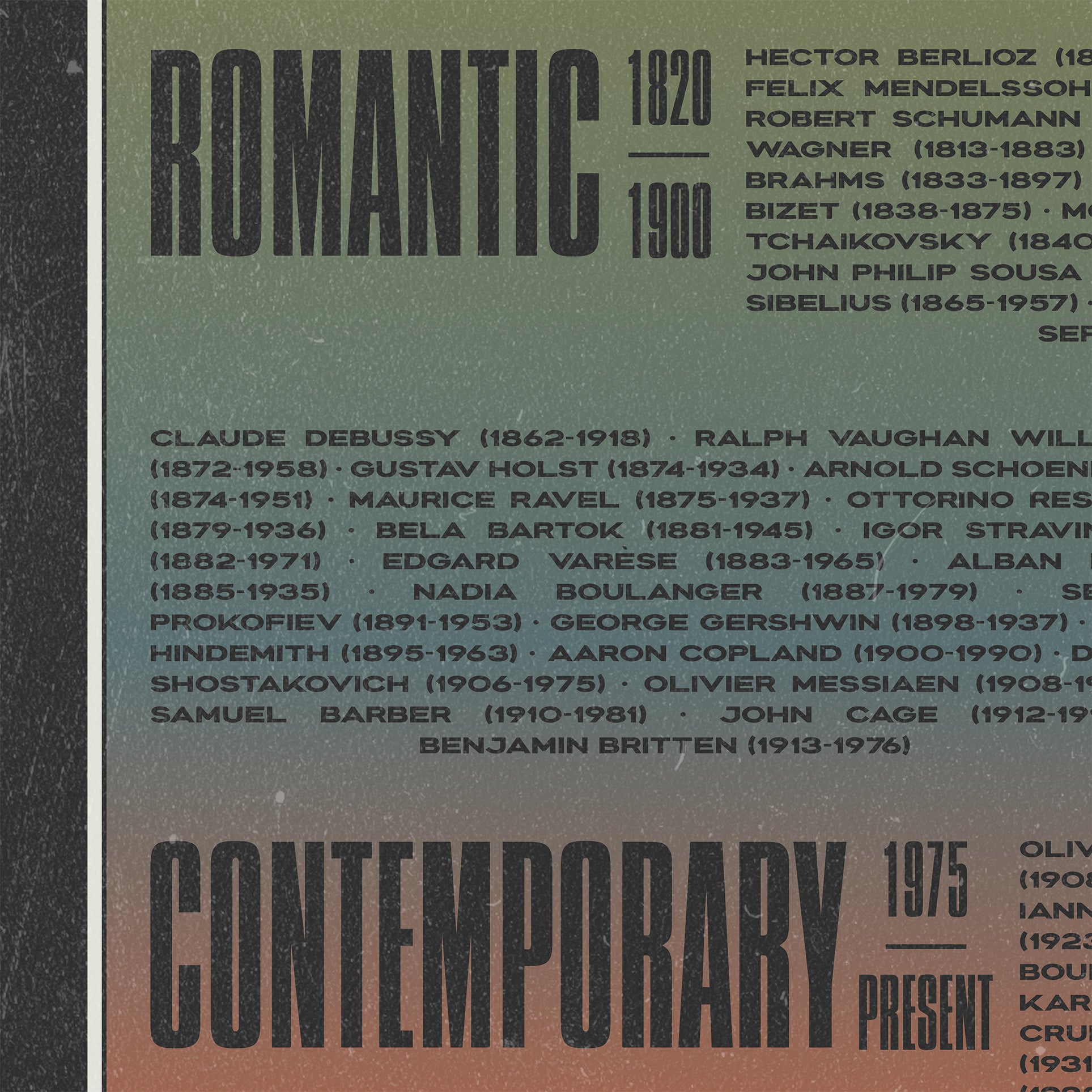 Classical Composers, Music Festival Poster