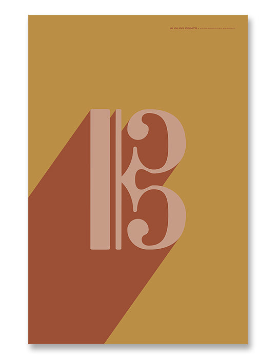 Alto/Tenor Clef Poster, Music Art Print Yellow
