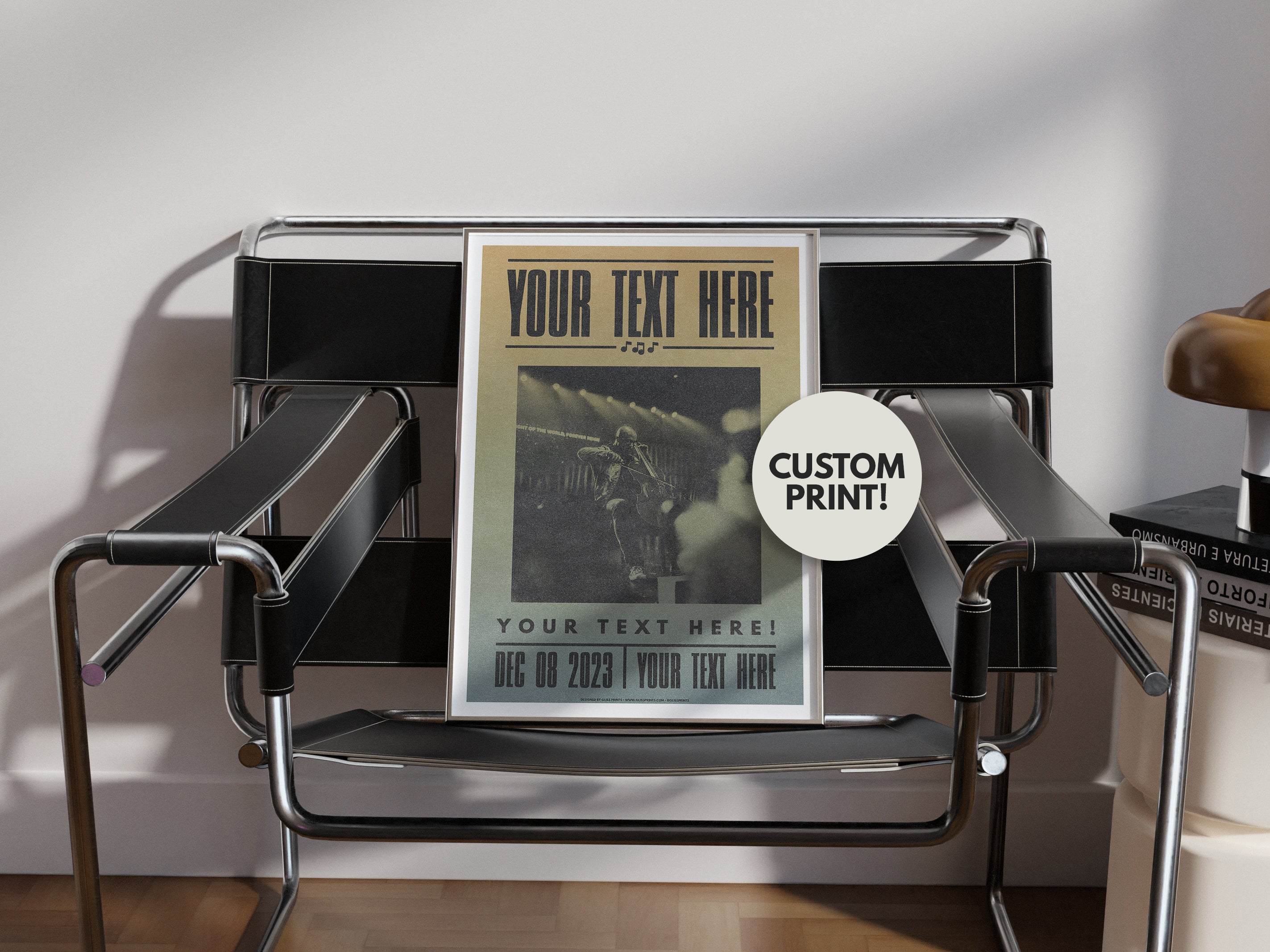 Custom Music Concert Poster – Gliss Prints