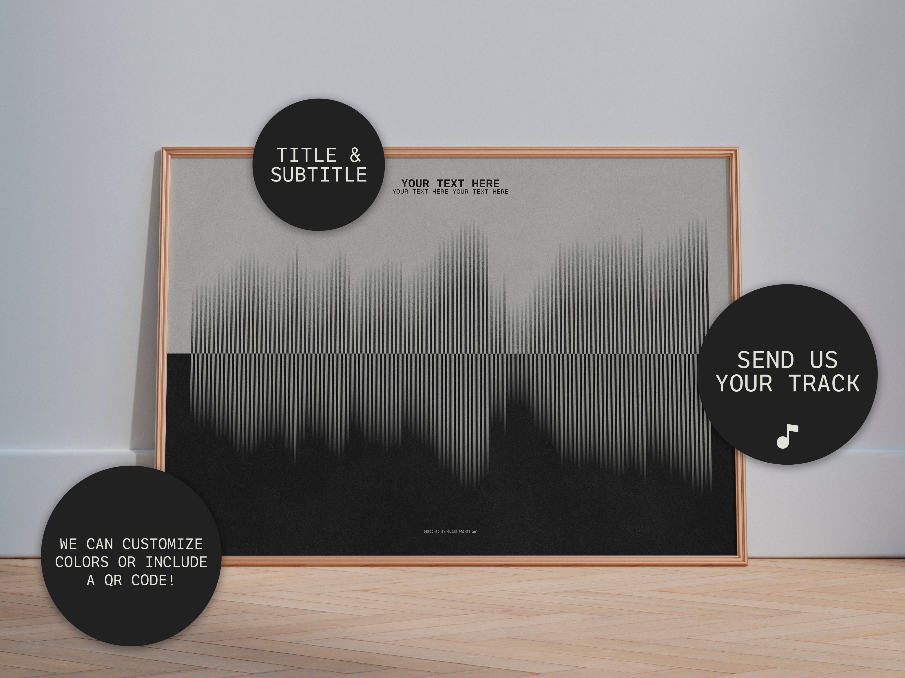 Custom Sound Wave Poster, Personalized Music Print – Gliss Prints