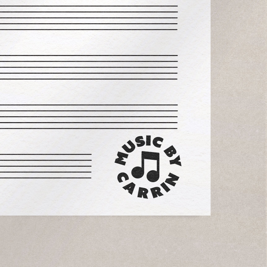 Custom Music Staff Paper