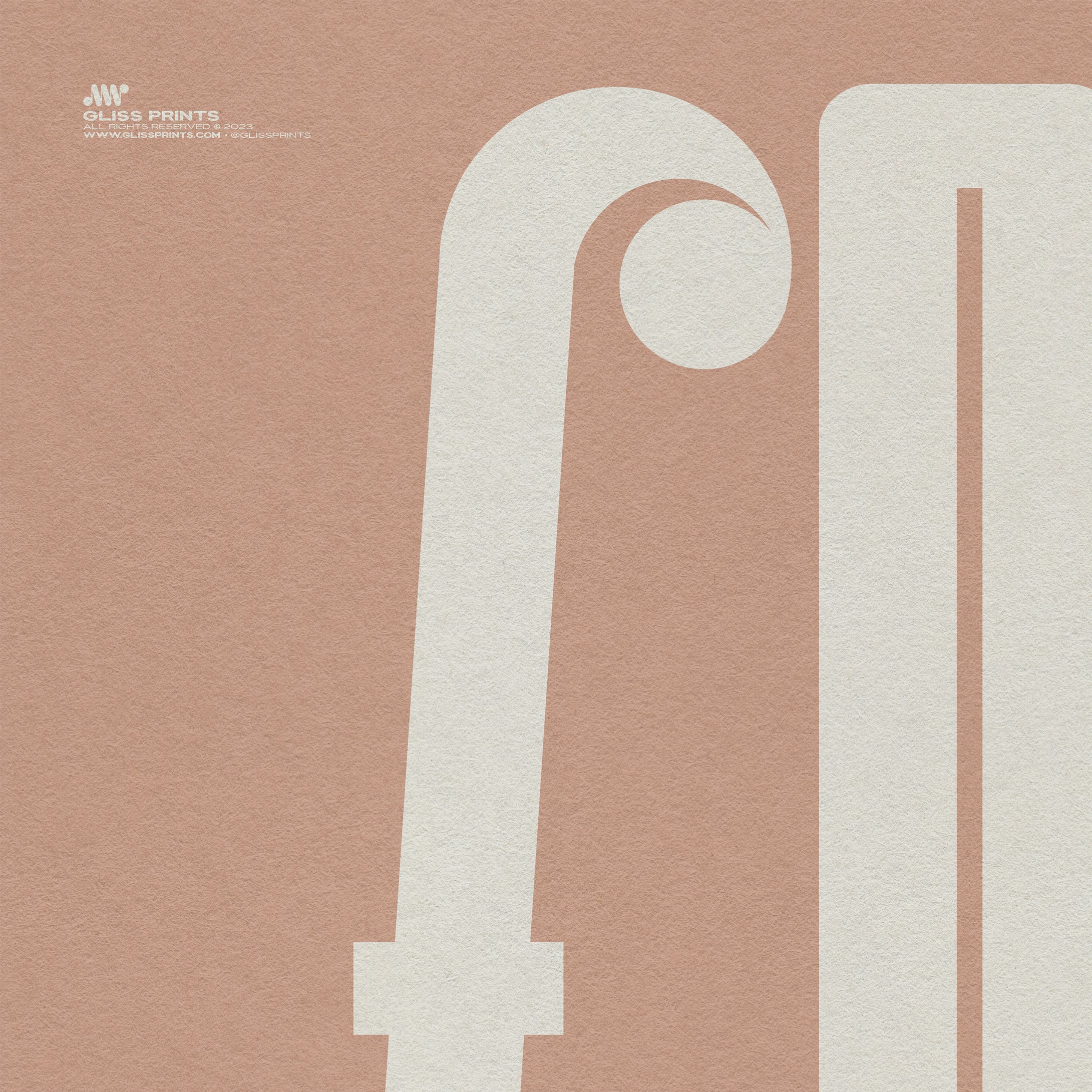 Forte Typography Music Poster, Pink
