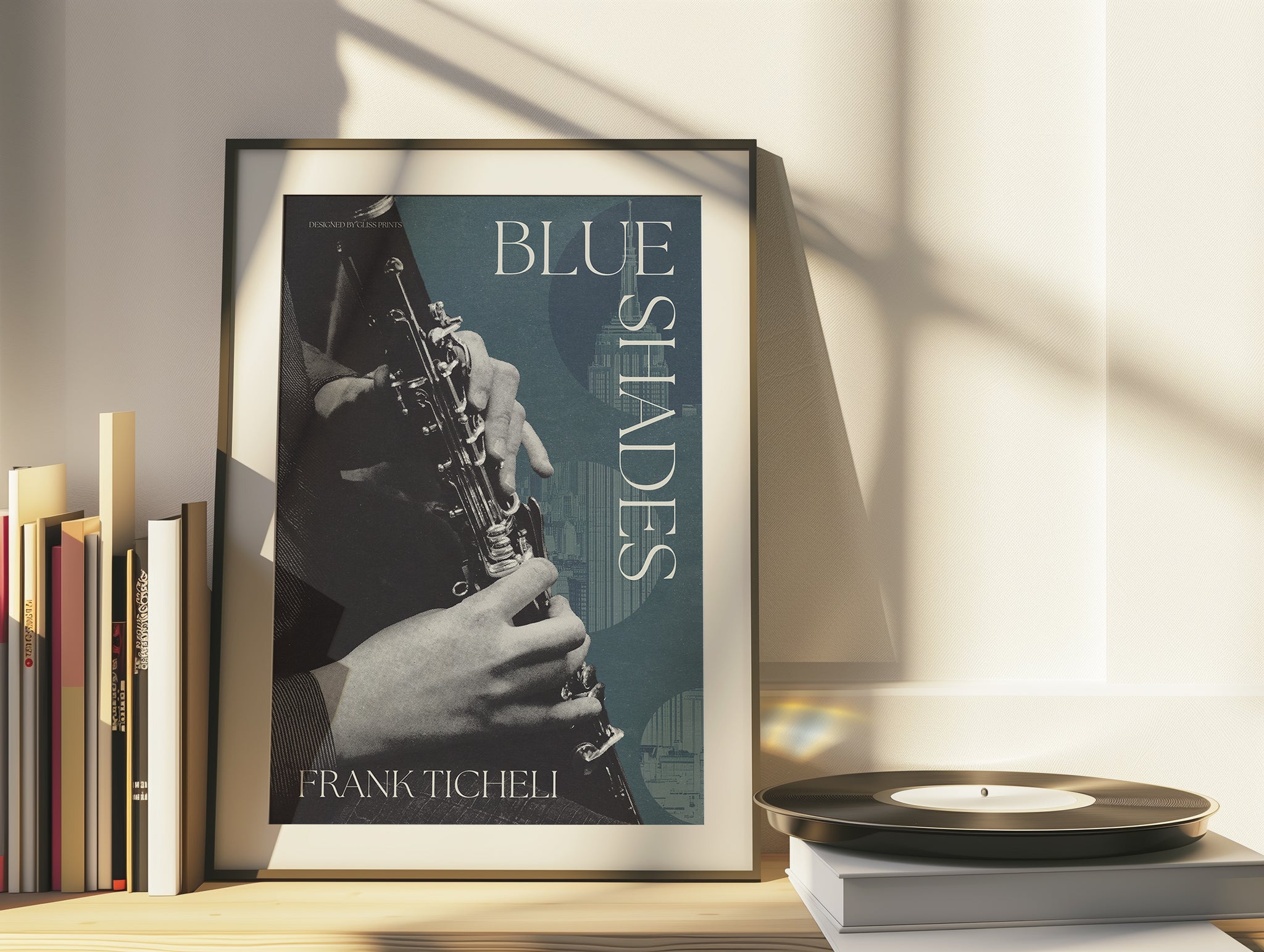 Frank Ticheli's Blue Shades Concert Poster