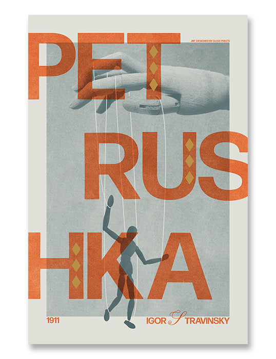 Igor Stravinsky's Petrushka Concert Poster