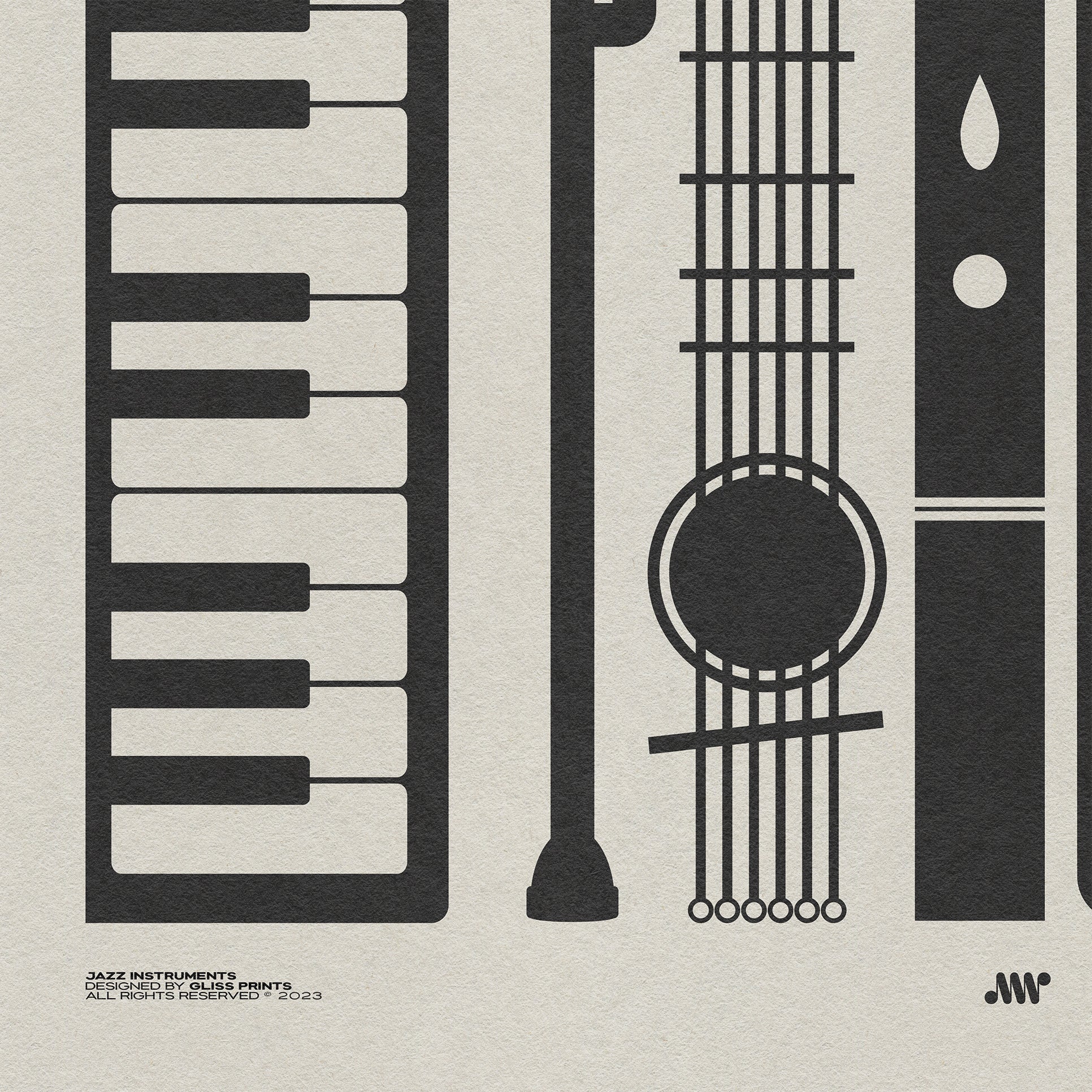 Jazz Instruments Print