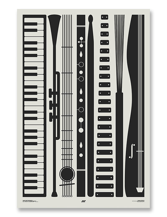 Jazz Instruments Print