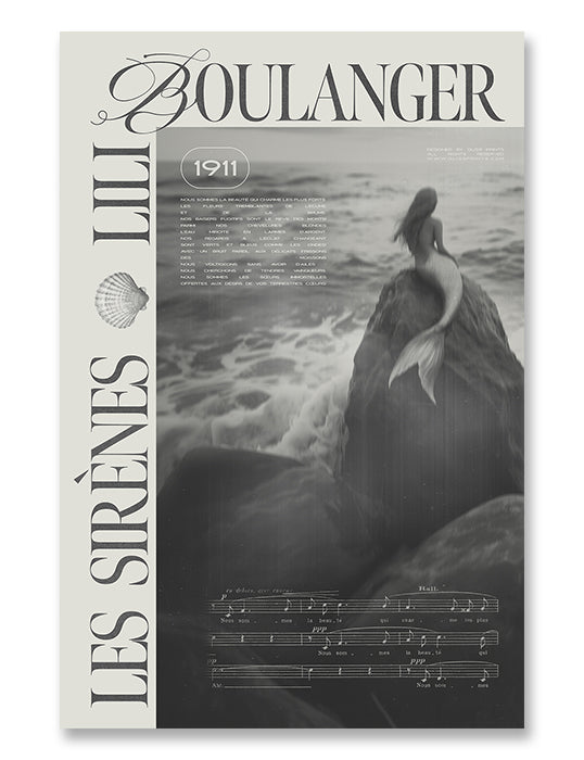 Lili Boulanger Les Sirènes Concert Poster