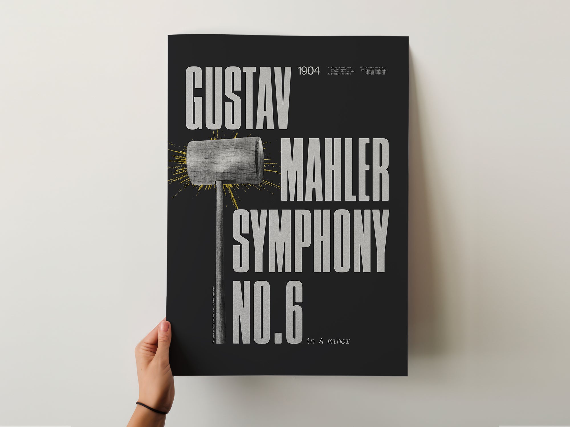 Gustav Mahler Symphony No. 6 Concert Poster