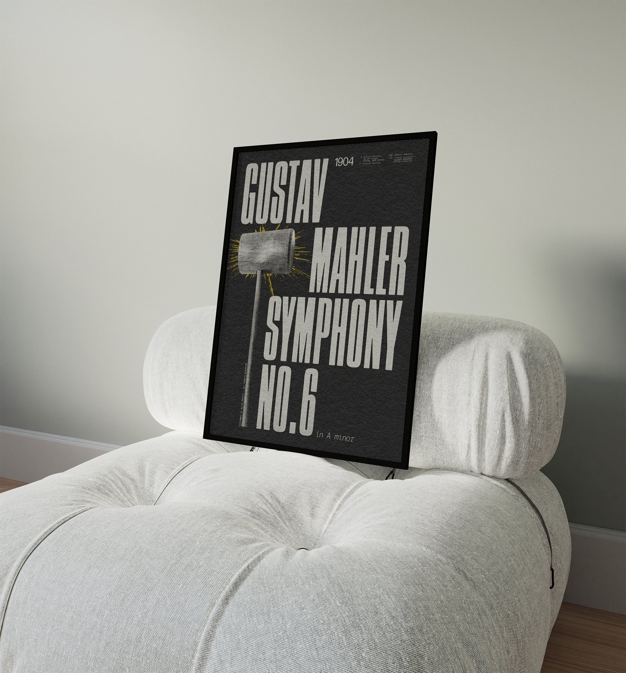 Gustav Mahler Symphony No. 6 Concert Poster
