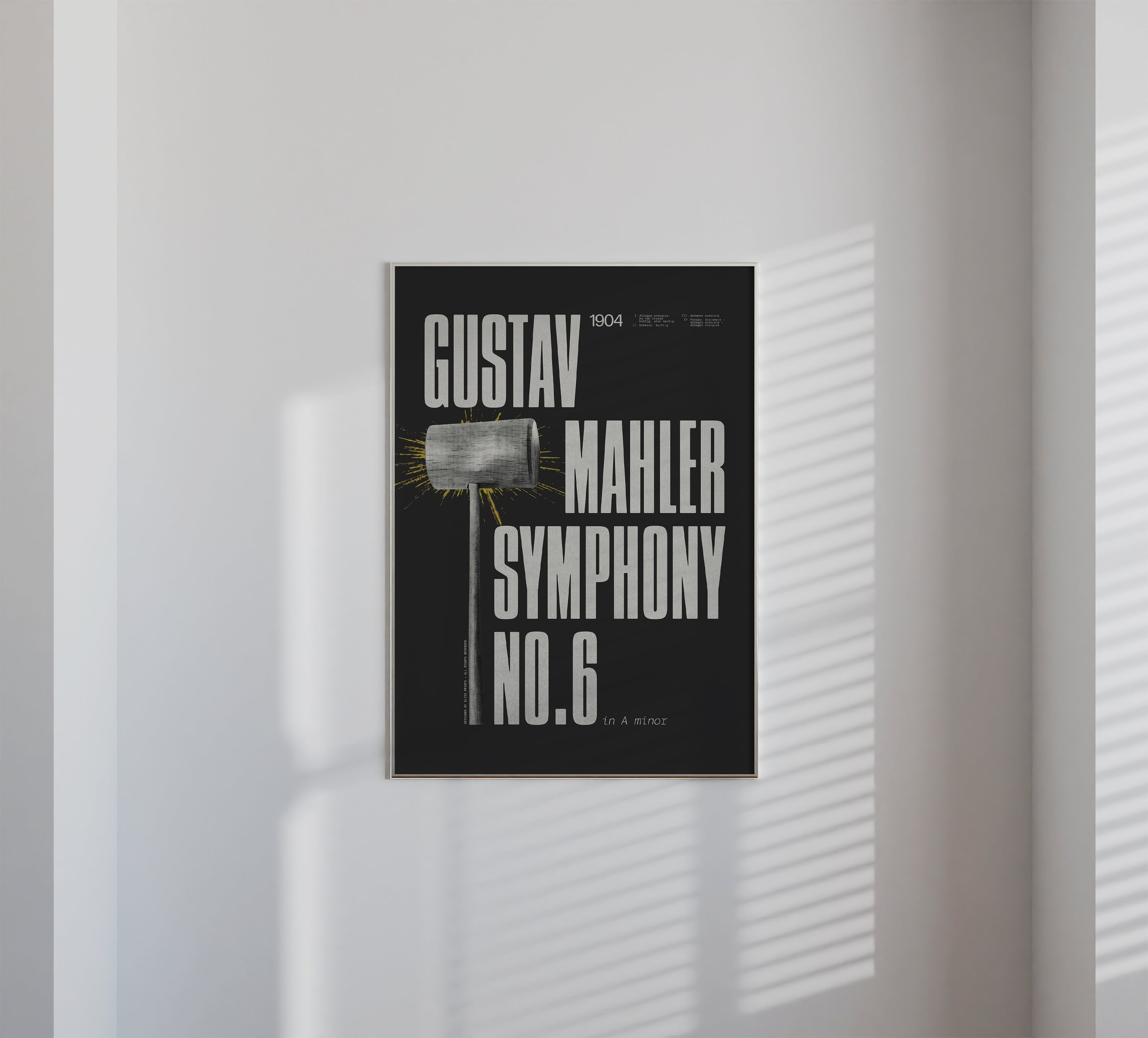 Gustav Mahler Symphony No. 6 Concert Poster