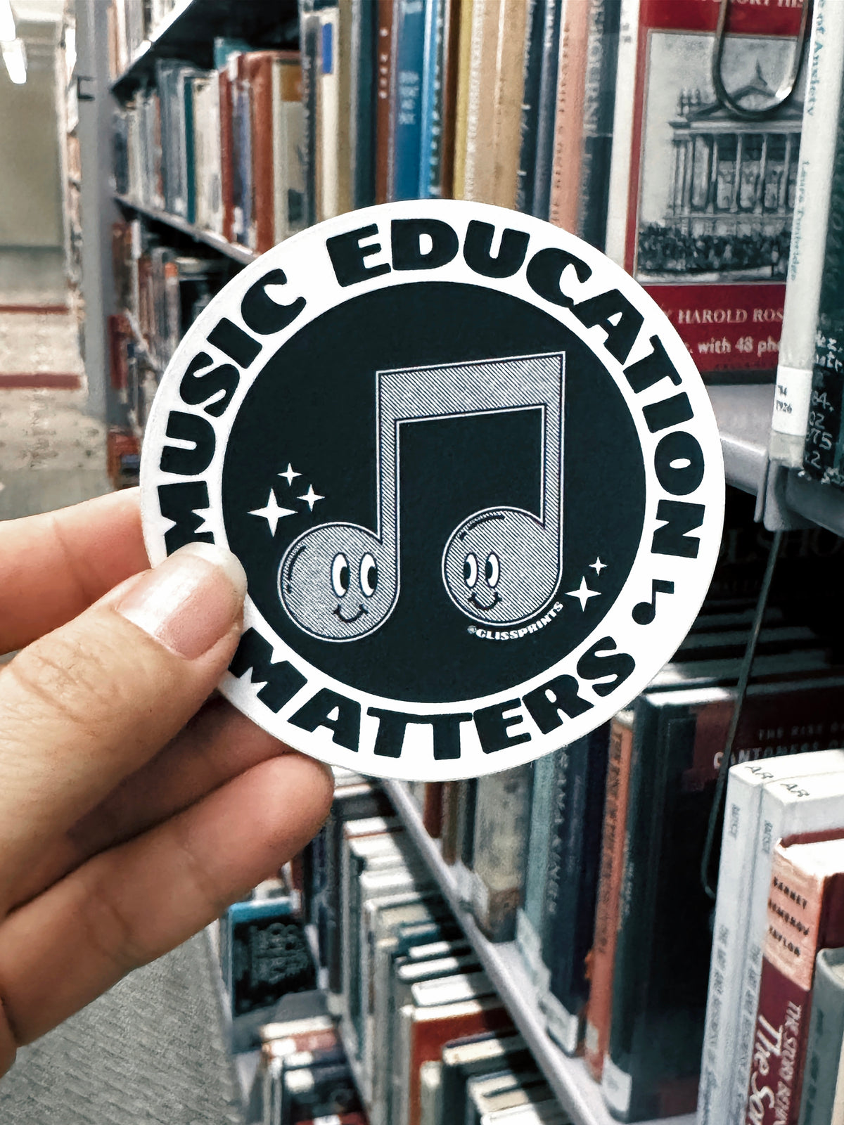 Music Education Matters Sticker, Red