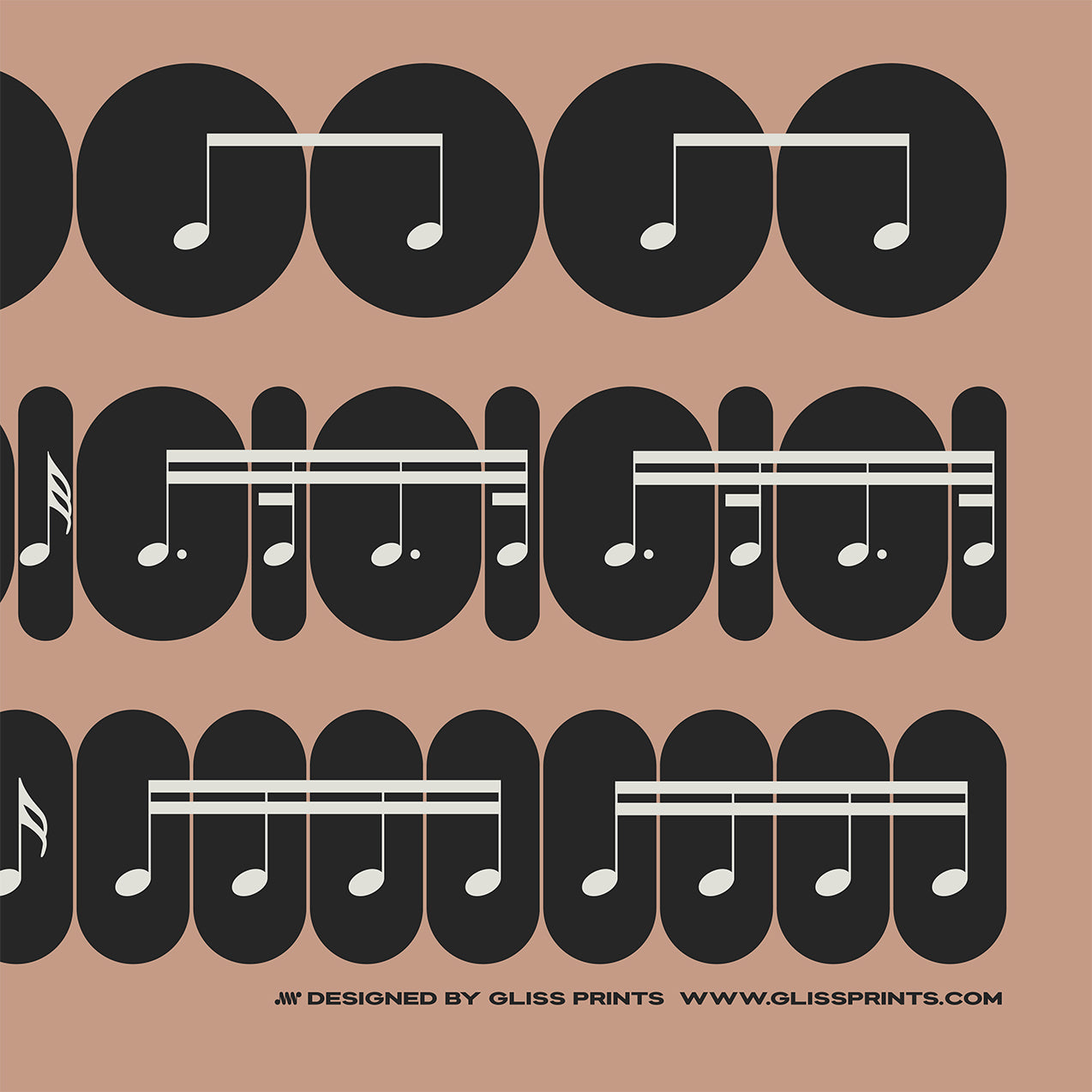 Music Rhythm Note Value Poster | Beat Breakdown | Pink