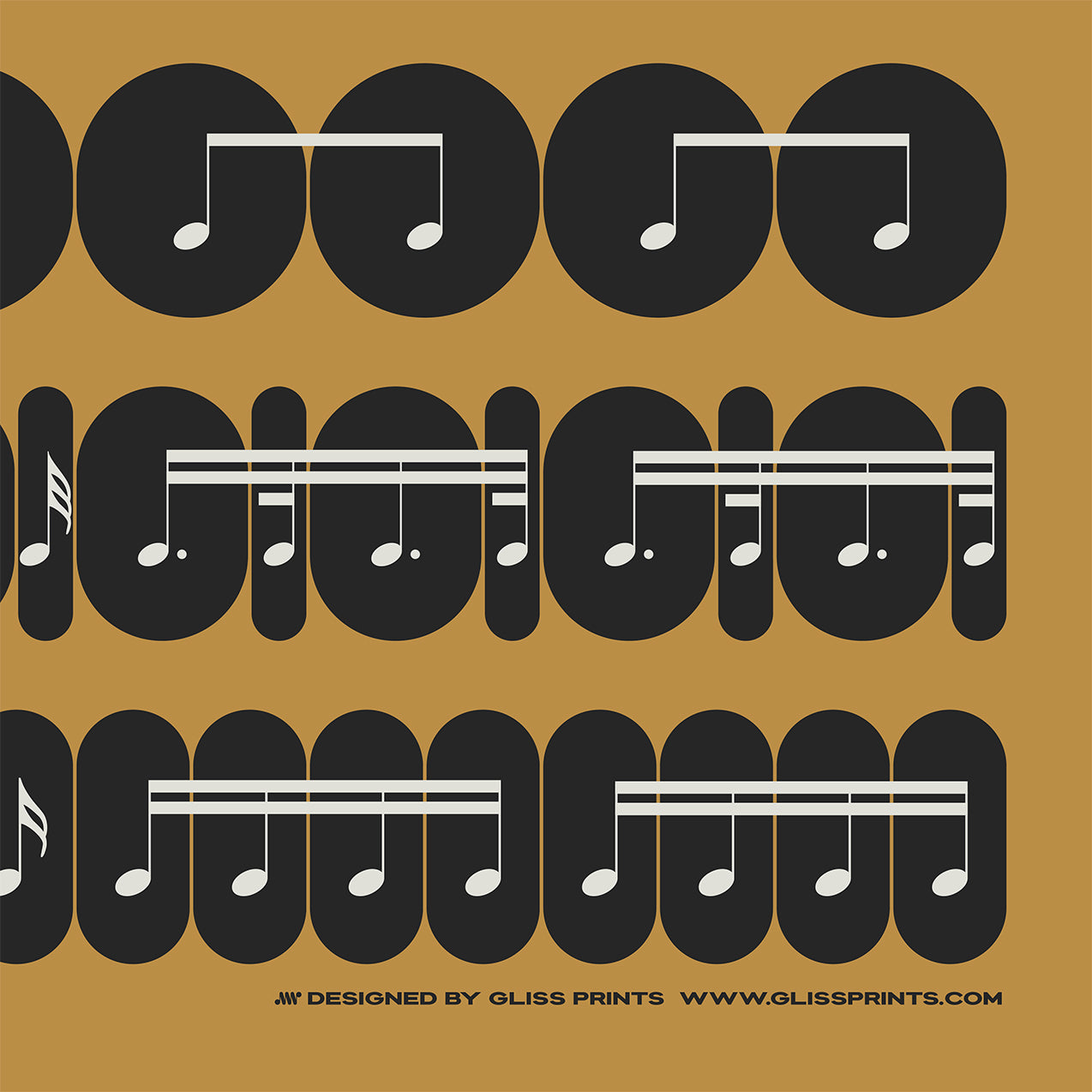 Music Note Value Poster | Rhythm Beat Breakdown | Yellow