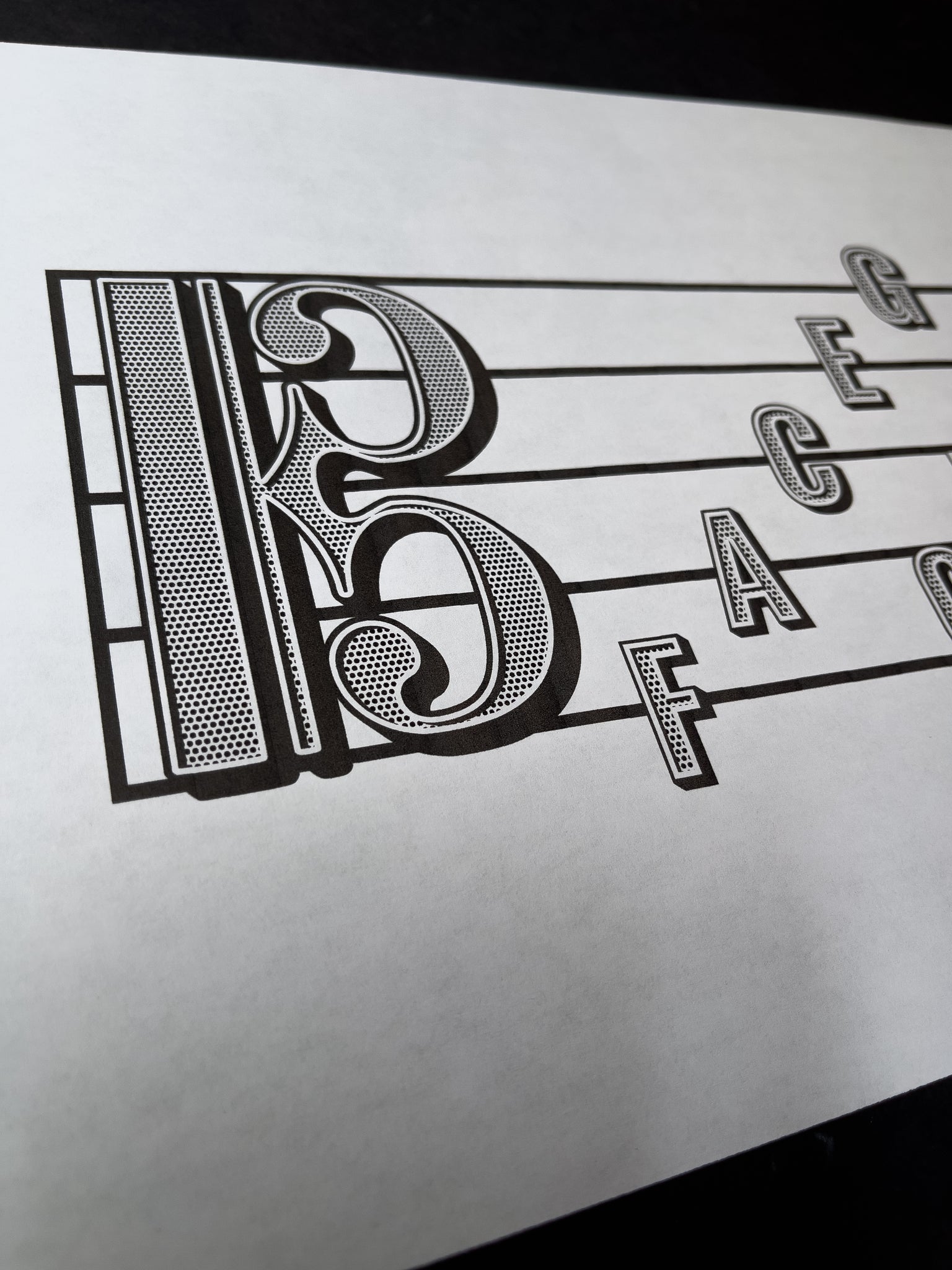 Alto Clef Note Names Printable Music Education PDF – Gliss Prints