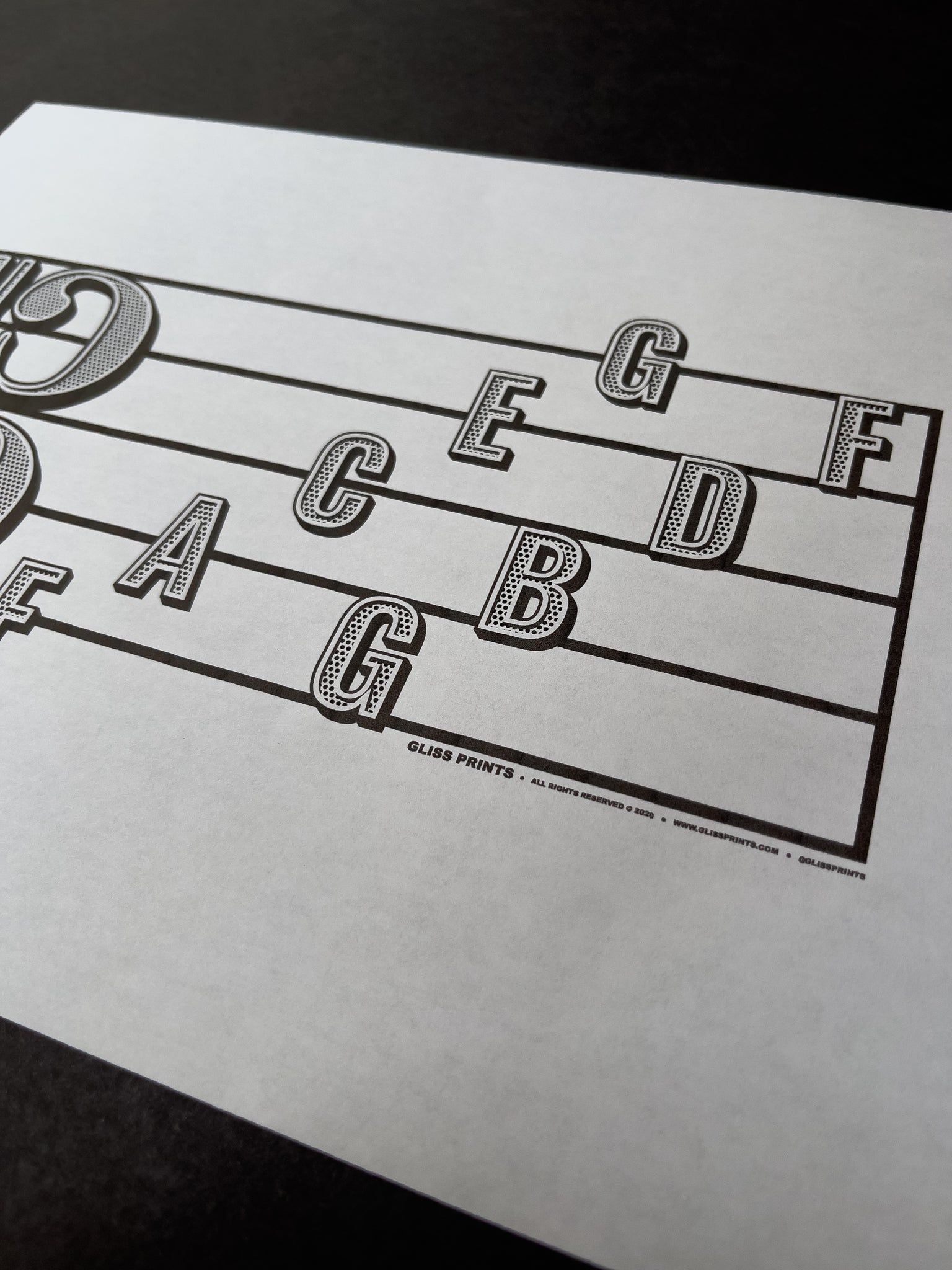 Alto Clef Note Names Printable Music Education PDF – Gliss Prints
