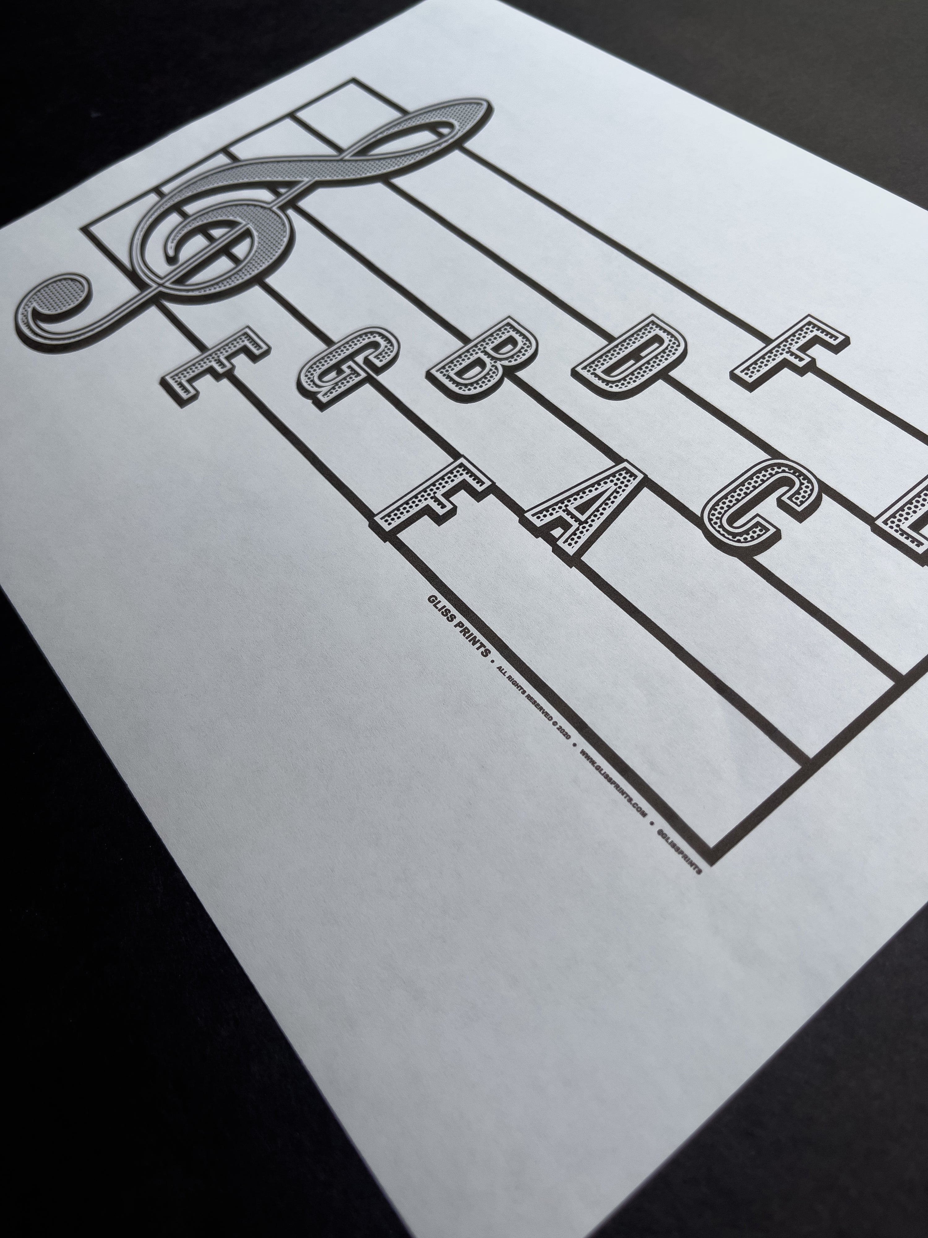 Treble Clef Note Names  Printable Music Education PDF