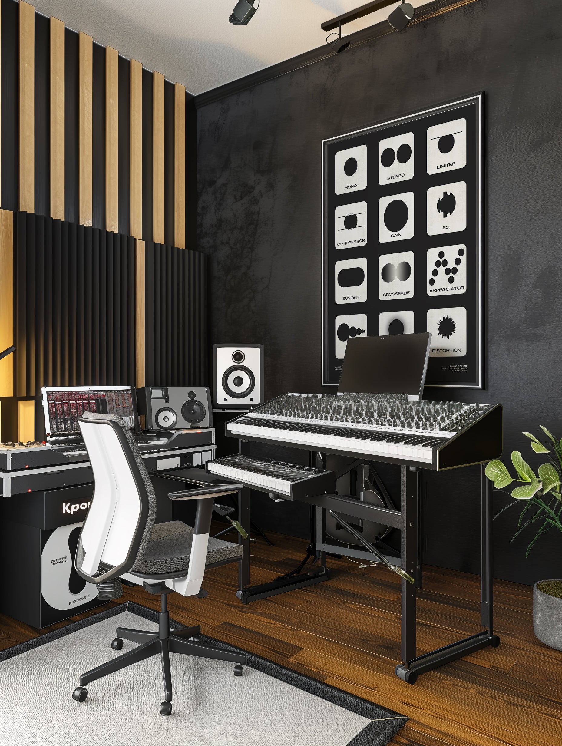 Music Production Terms, Graphic Representation, Black