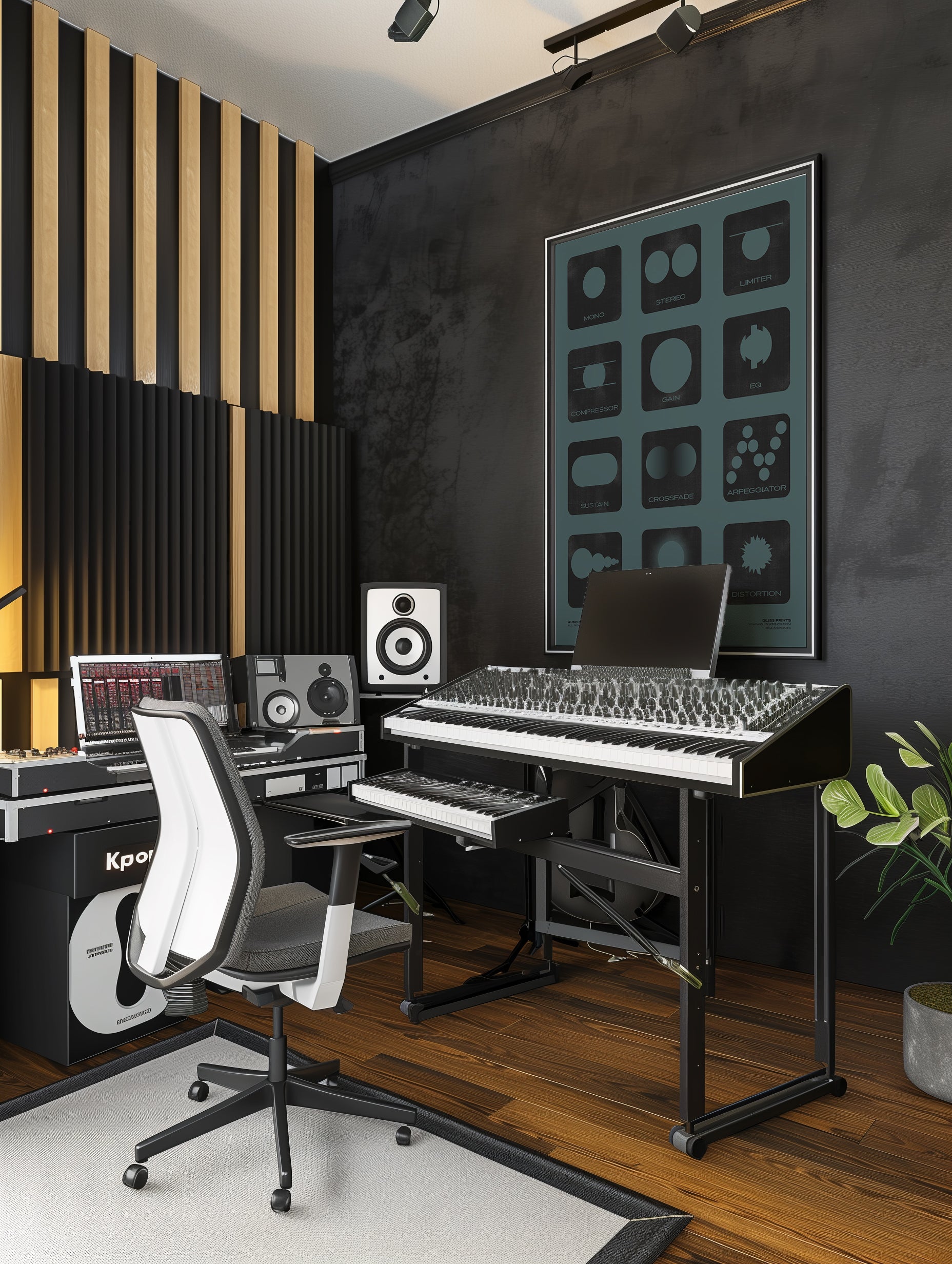 Music Production Terms, Graphic Representation, Blue