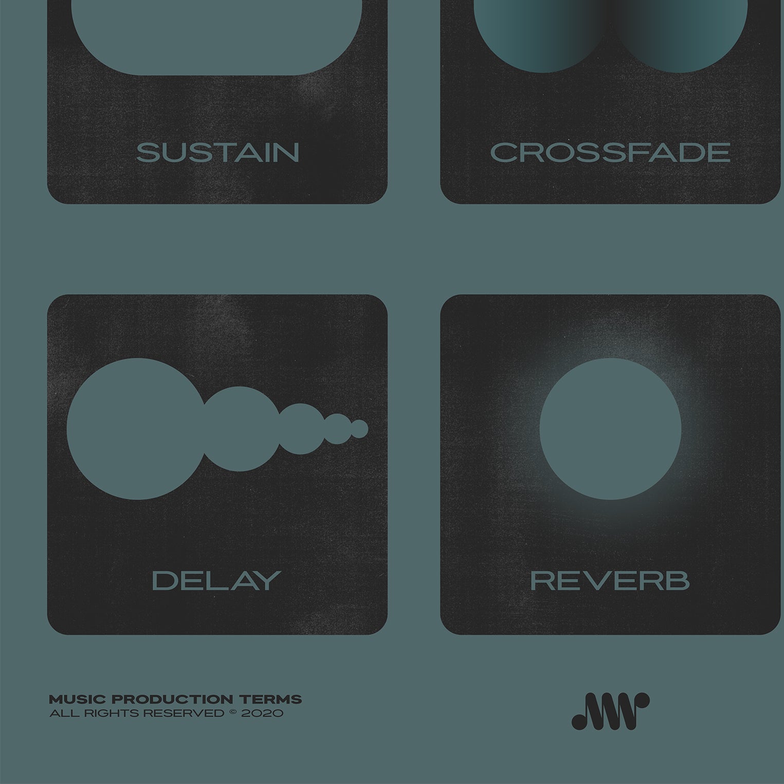Music Production Terms, Graphic Representation, Blue