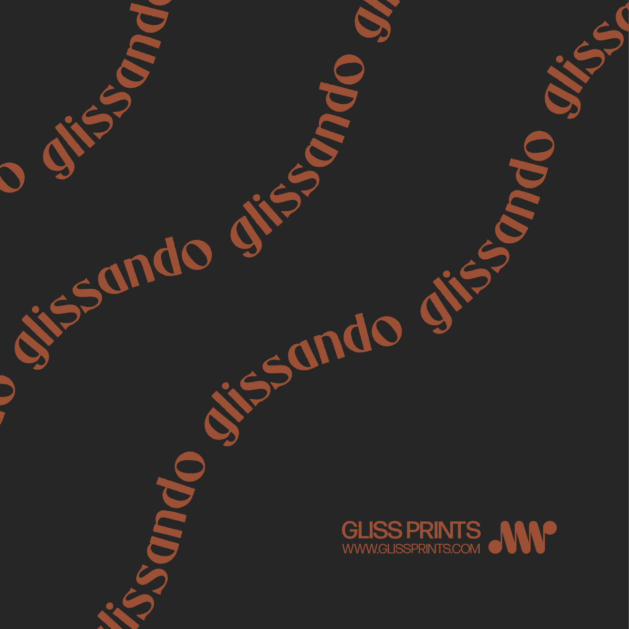 Musical Terms Educational Print, Red